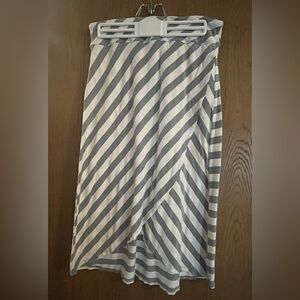 Athleta striped midi skirt